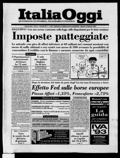 Italia oggi : quotidiano di economia finanza e politica